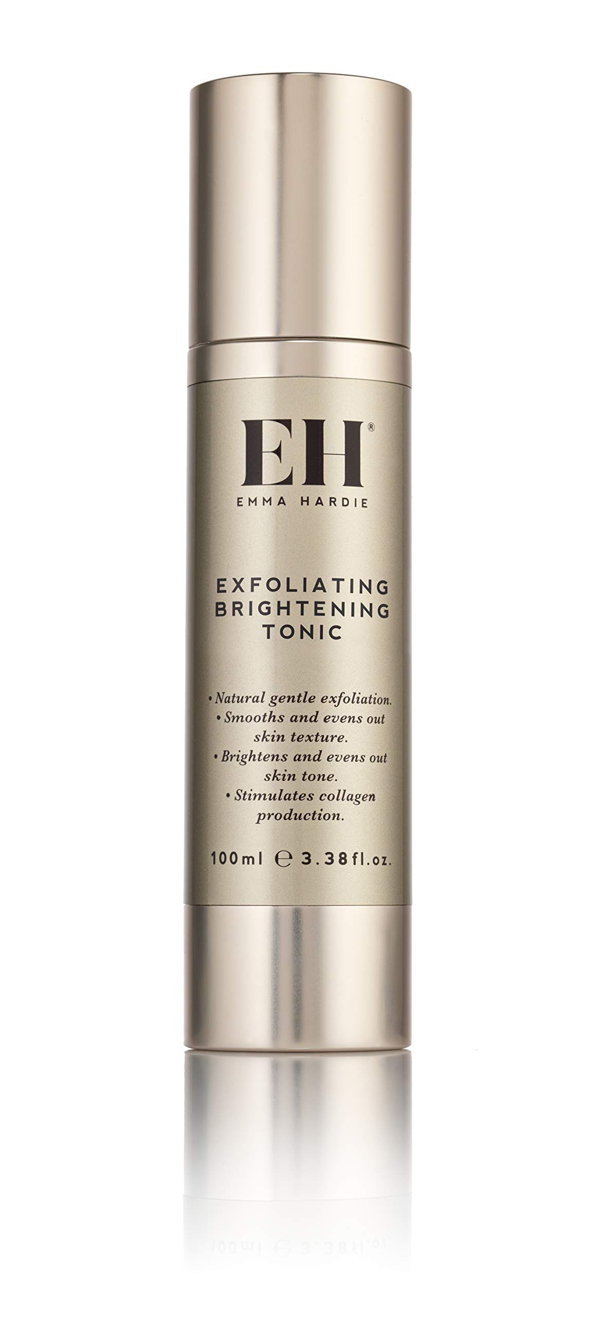 Emma Hardie 100ml Exfoliating Brightening Tonic with AHA & BHA - Anti-Aging Face Toner for Sensitive Skin, Reduces Wrinkles & Boosts Elasticity, Vegan & Cruelty Free - Perfect for Daily Skincare Routine & Post-Cleansing Treatment