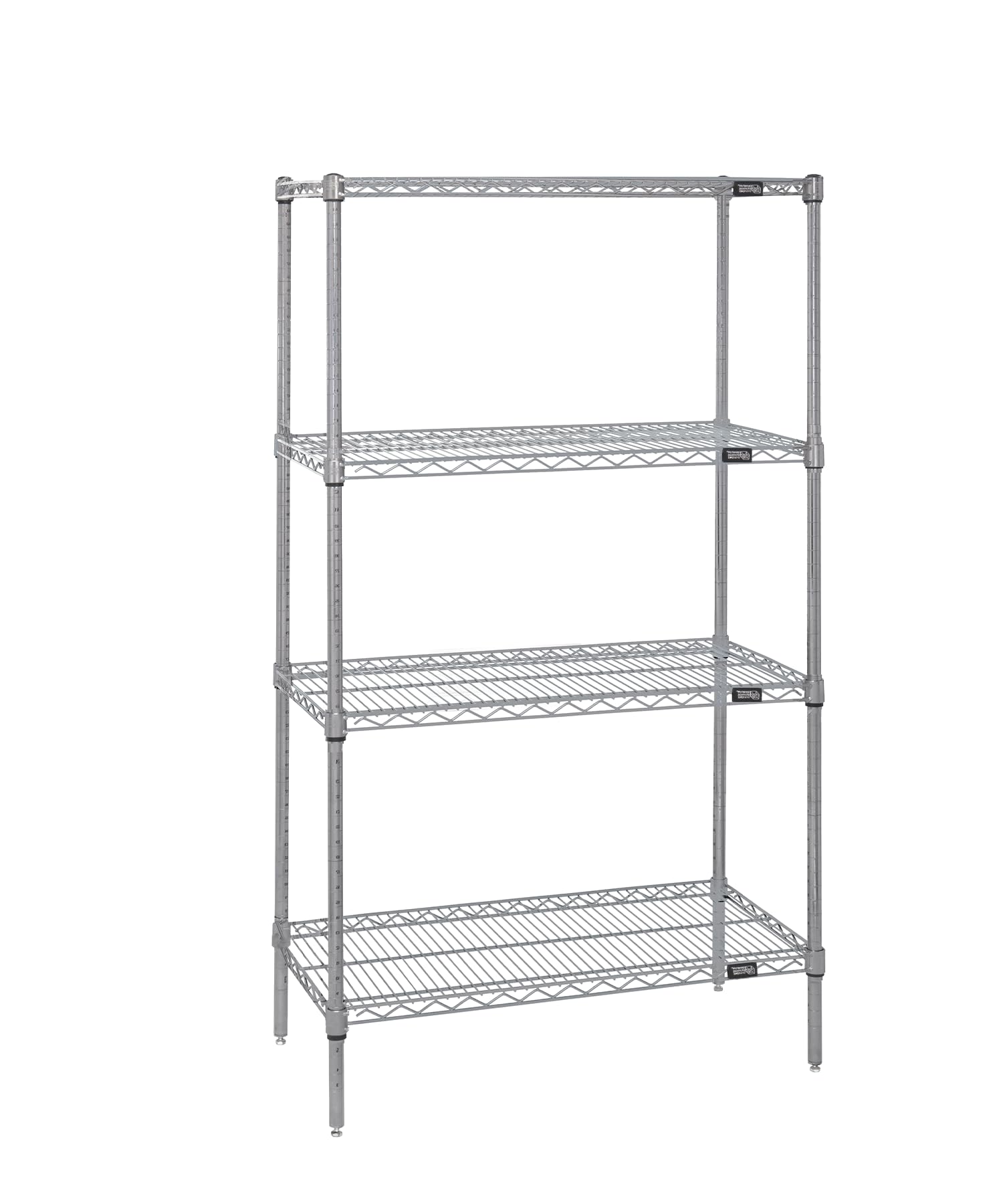 Quantum Storage Systems WR54-1824S Starter Kit - 4-Tier Stainless Steel Wire Shelving Unit (54