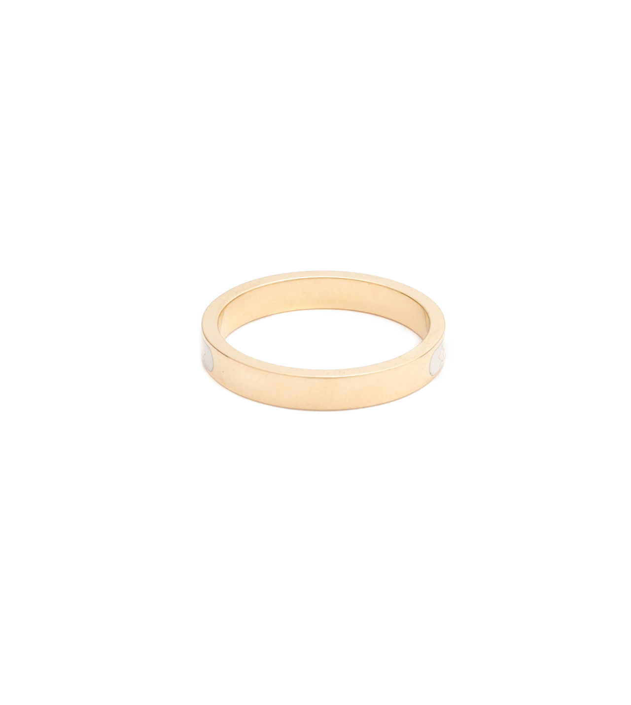 Amate Love: Thin Champlevé Enamel Band Ring - Elegant Stackable Jewelry for Women, Perfect for Everyday Wear, Gifts & Special Occasions