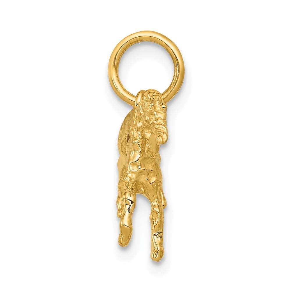 14K Yellow Gold Unicorn Charm Pendant Necklace - Dainty Rose Gold Jewelry for Women & Girls - Perfect Gift for Birthday, Valentine's Day & Special Occasions