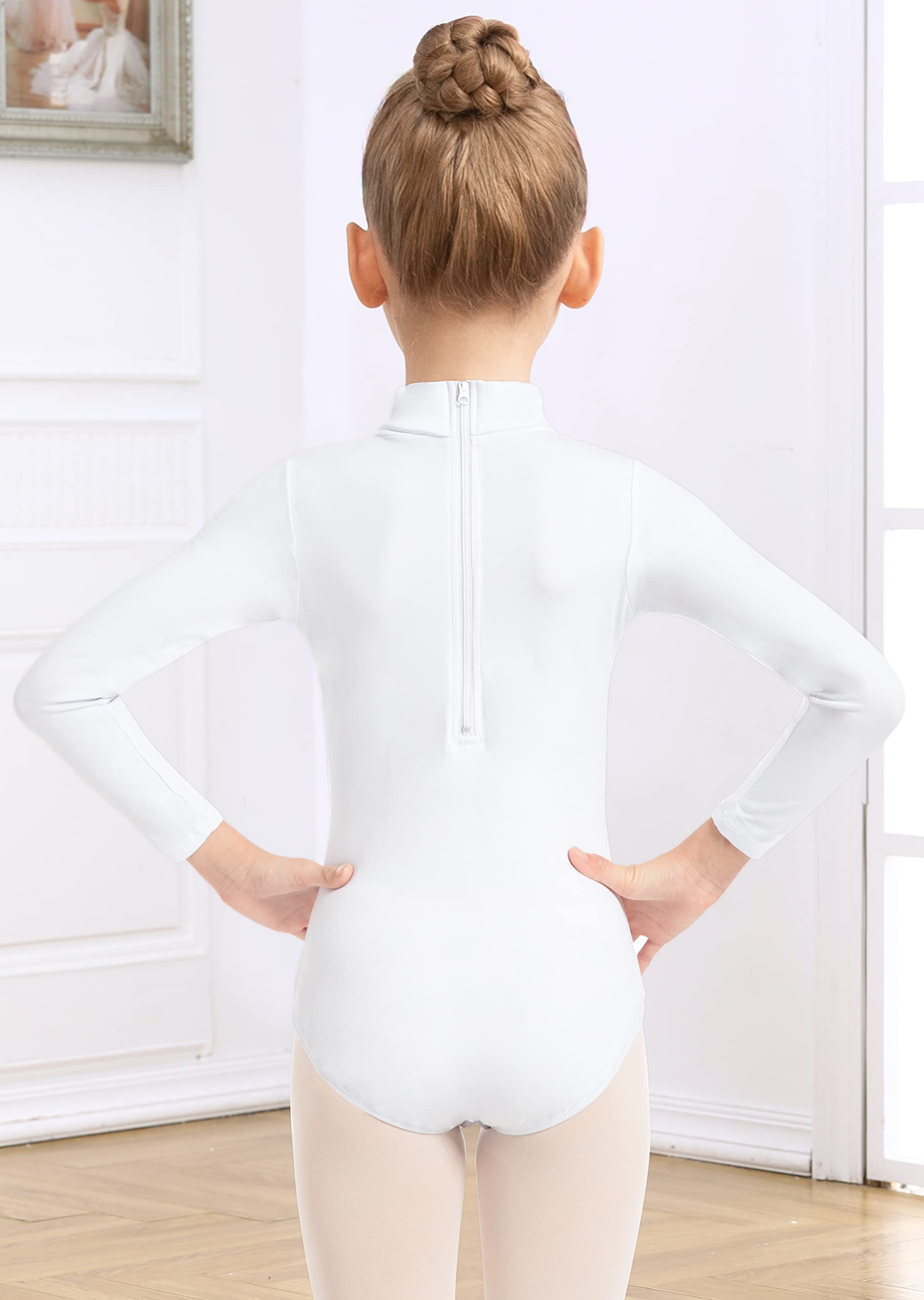 DANSHOW Girls Dance Leotards with Back M Straps - Ballet, Jazz & Gymnastics Performance Wear for Kids