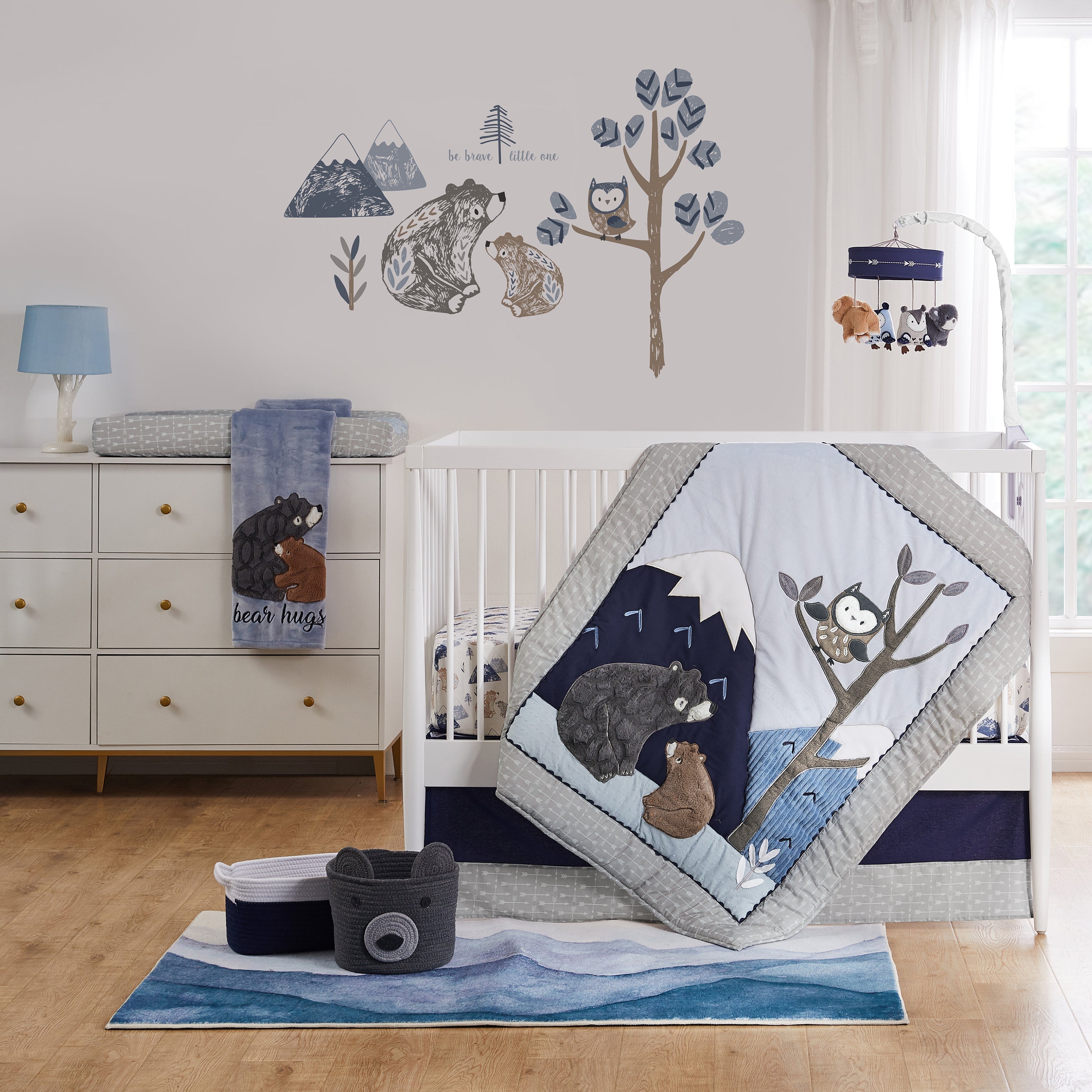 Rowan Baby Crib Rail Guard Protector - Soft Teething Bumper for Wooden Cribs - Safe & Durable Nursery Essential (White) - Perfect for Protecting Crib Rails from Teething Marks and Scratches