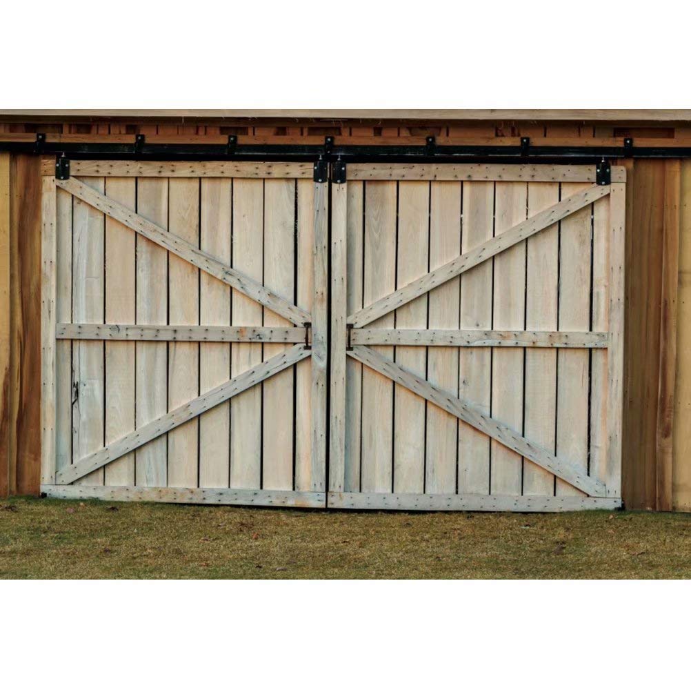 OFILA 10x6.5ft Rustic Wooden Door Photography Backdrop - Farmhouse Barn Background for Wedding, Birthday, Baby Shower & Fall Festival Photos | Studio Props for Professional Photography & Event Decor
