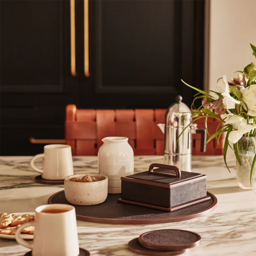 Addison Ross Set of 4 Absorbent Coasters for Drinks - Non-Slip Table Protectors for Coffee, Wine & Beverages - Perfect for Home, Office & Restaurant Use