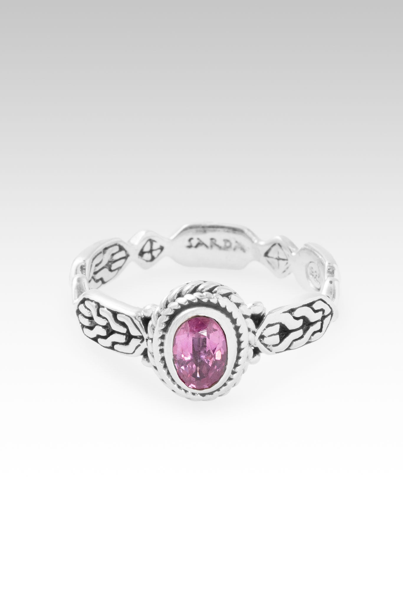 Pink Sapphire Perfect Plan Ring II™ - Elegant Jewelry for Women, Engagement, Wedding & Anniversary Gifts | Dainty Stackable Ring for Everyday Wear