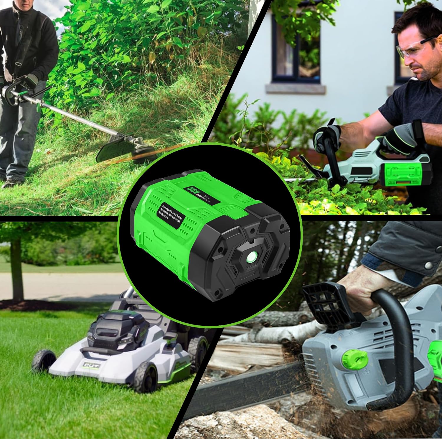 8.0Ah 6V Replacement Battery Compatible with EGO Power Tools - Long Lasting Lithium Ion Battery for Lawn Mowers, String Trimmers & Outdoor Power Equipment