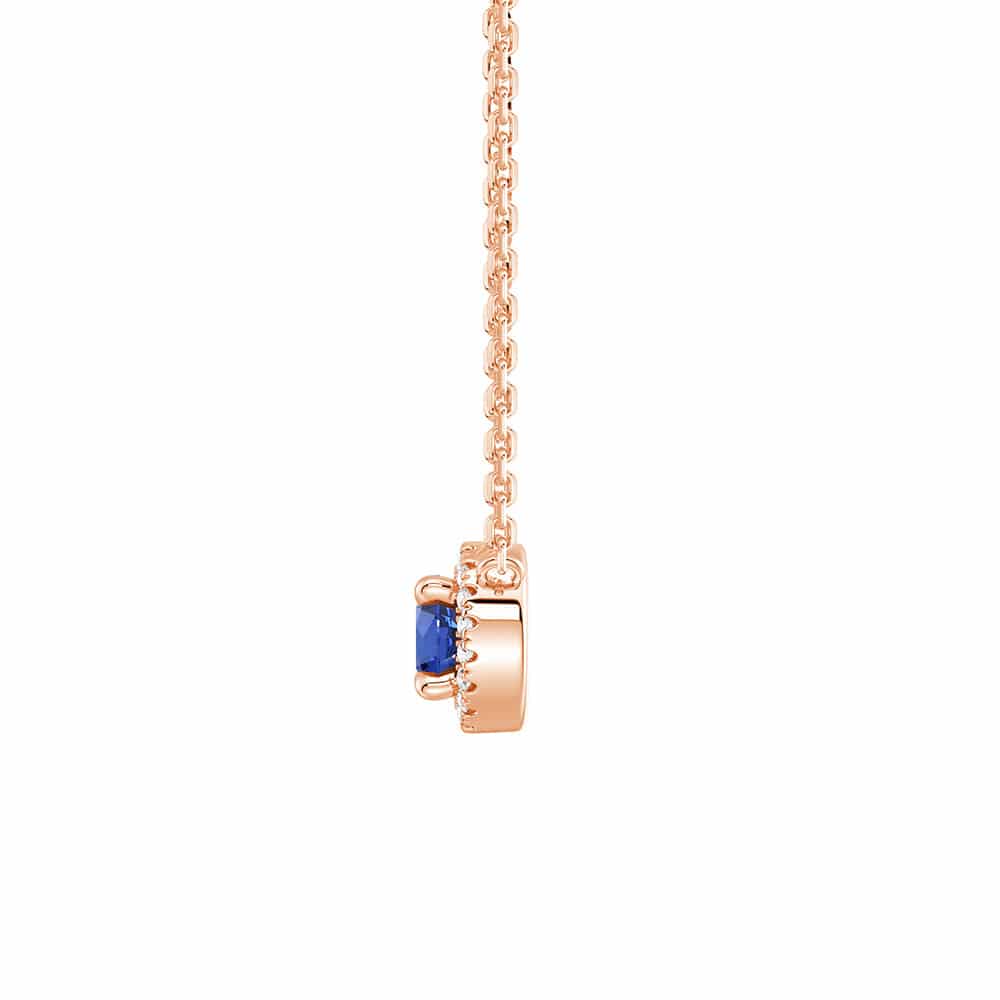 Eternal Halo Personalized Birthstone Necklace - Custom Name & Birth Month Jewelry Gift for Women, Mom, Wife | Perfect for Birthday, Anniversary, Mother's Day & Valentine's Day