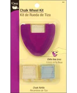 Dritz 662 Purple Marking Chalk Wheel Kit - 3 Piece Set for Sewing, Quilting & Fabric Crafts | Perfect for Tailors, DIY Projects & Dressmaking