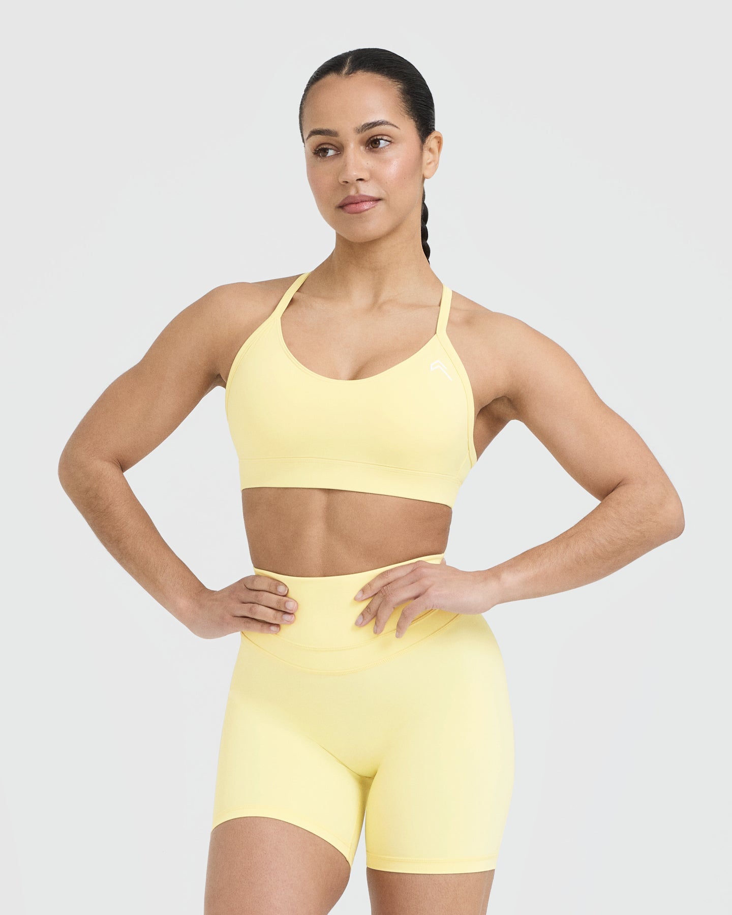 High-Performance Everyday Sports Bra for Women - Comfortable Workout & Yoga Top in Sherbet Yellow | Gym, Running, Fitness, Lounge Wear