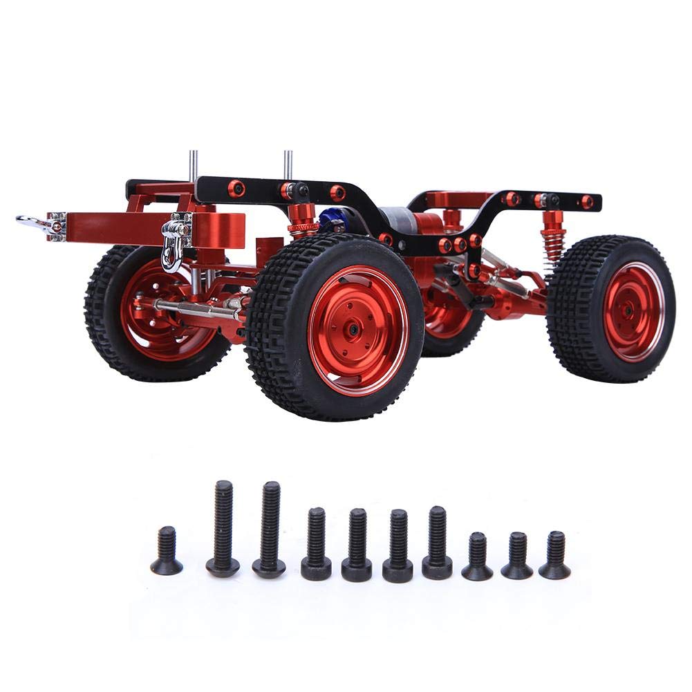 1/12 MN-D90 RC Car Model Upgrade Accessory Set - High Strength & Durable Remote Control Car Frame for Off-Road Adventures (Red) | Compatible with Vikye RC Cars | Perfect for Crawling, Racing & DIY Projects