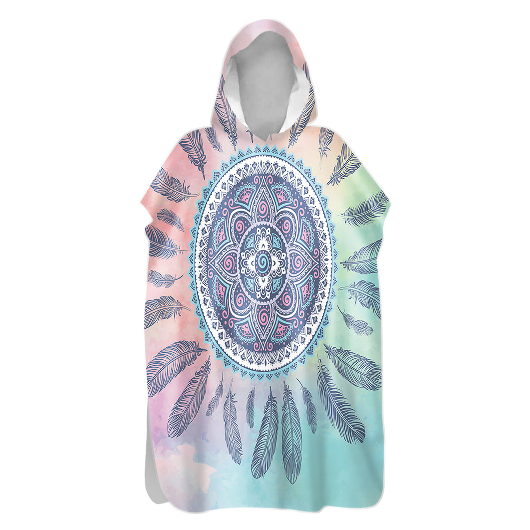 Kuta Beach Hooded Beach Poncho - Quick Dry, Lightweight & UV Protection - Perfect for Surfing, Swimming & Beach Outings