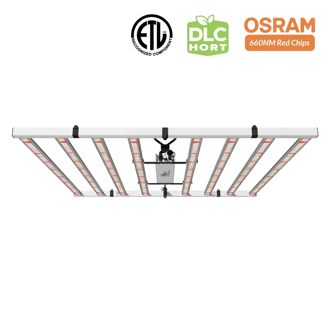 Medic Grow Fold 800 Plus Full Spectrum LED Grow Light for Indoor Plants - High Efficiency Hydroponic Greenhouse & Home Gardening Grow Light System