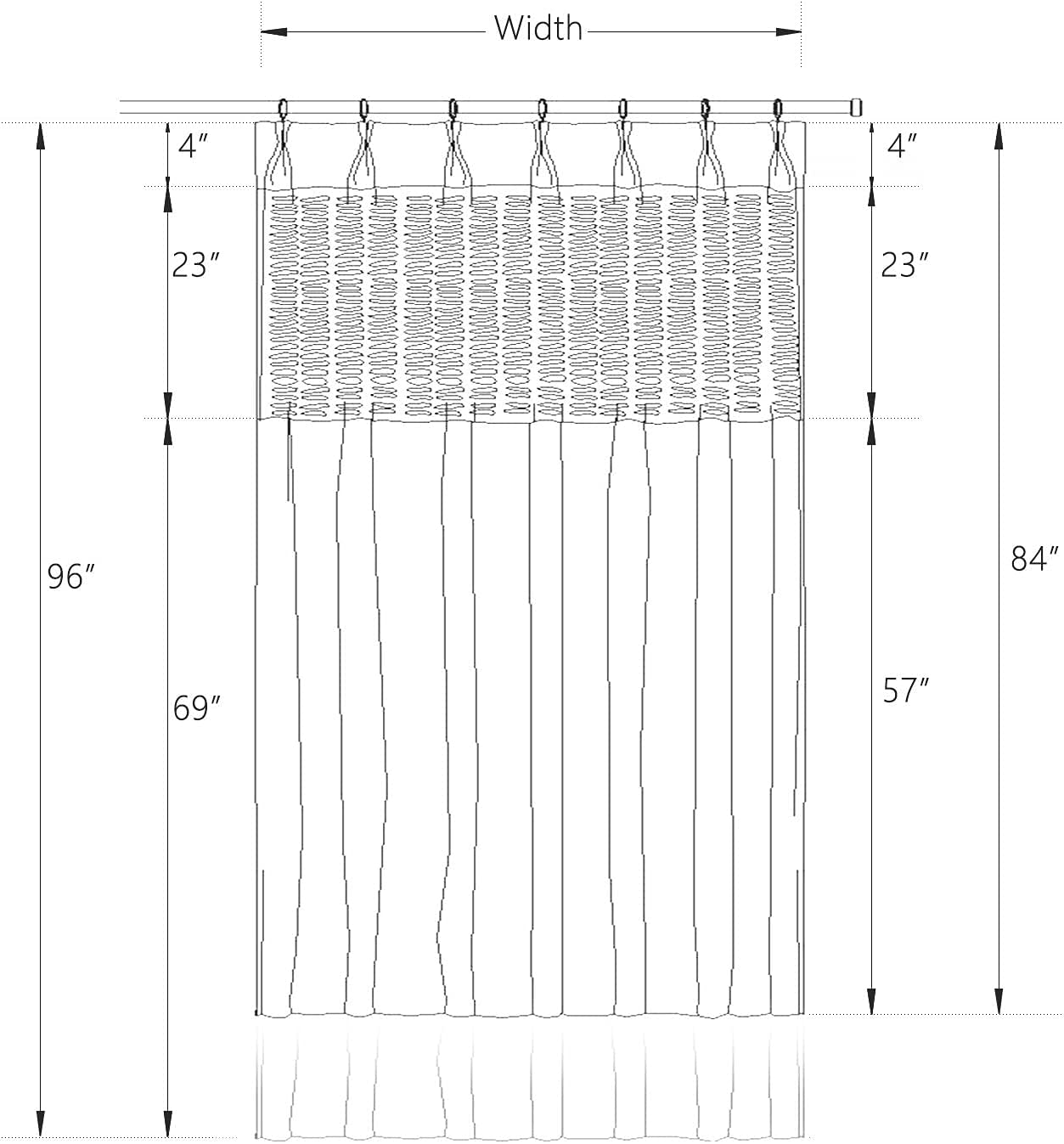 Beige Room Divider Curtains - Privacy Cubicle Curtains with Flat Hook Hanging for SPA, Lab, Office & Home - 8' x 7' Single Panel - Perfect for Partitioning Spaces, Creating Privacy & Room Dividers