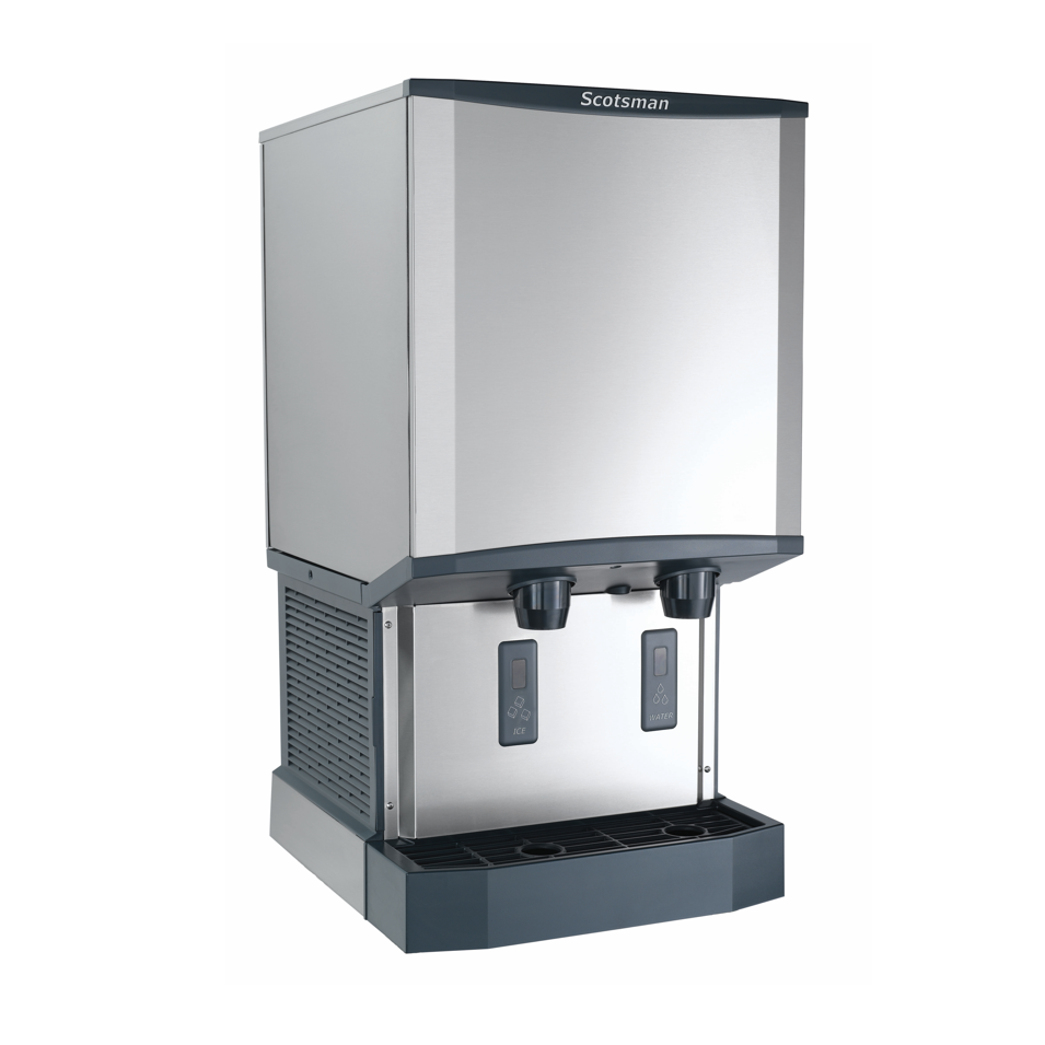Scotsman Meridian 500 lb Commercial Nugget Ice Maker and Water Dispenser with 40 lb Storage Bin, Push Button Operation - Perfect for Restaurants, Bars, and Healthcare Facilities
