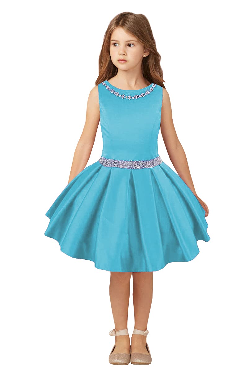 Elegant Girls' Pageant & Interview Dresses | Knee-Length Formal Party Suits for Kids | Perfect for Pageants, Interviews, Special Occasions & Birthday Parties