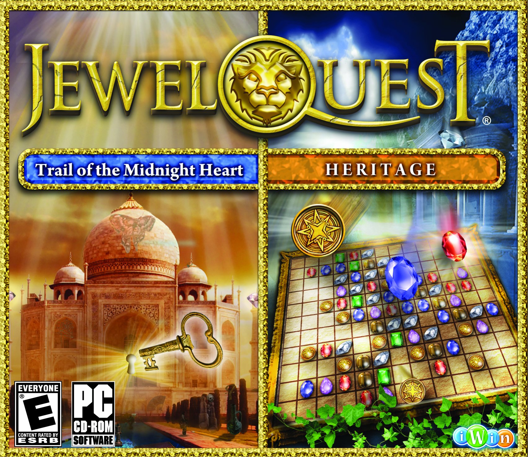 Jewel Quest 4 & Jewel Quest Mysteries 2 - PC Game Bundle | Adventure Puzzle Game for Windows | Perfect for Family Game Night & Brain Training