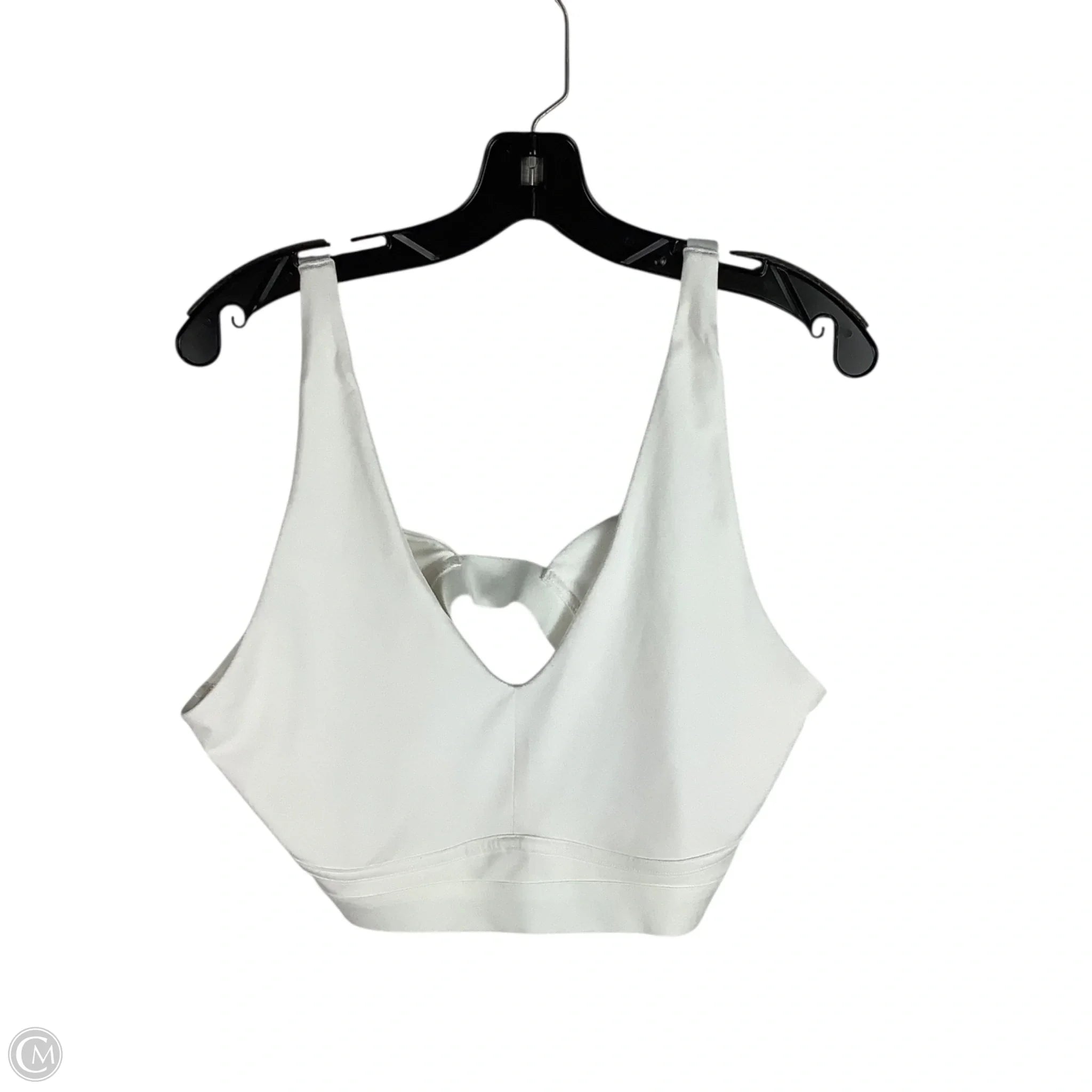 Fabletics Women's High-Performance Athletic Sports Bra - Breathable & Supportive Workout Top in White, Size XL - Ideal for Yoga, Running & Gym Fitness