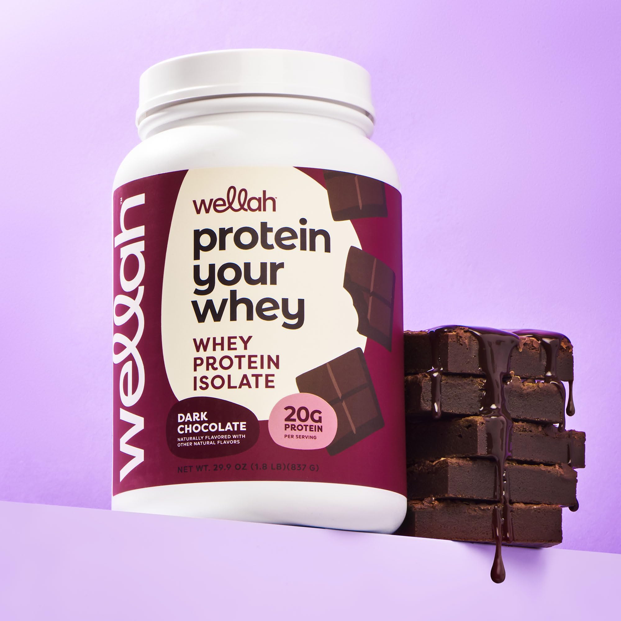 Whey Protein Isolate Powder (30 Servings, Dark Chocolate Flavor) - Premium Muscle Recovery & Post-Workout Supplement for Athletes & Fitness Enthusiasts - Ideal for Shakes, Smoothies & Baking