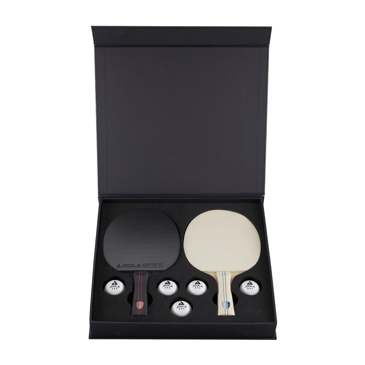 JOOLA Blizzard Blackout Premium Table Tennis Paddle Set with 3 Balls - Professional Ping Pong Racket for Indoor & Outdoor Play, Training, and Family Fun