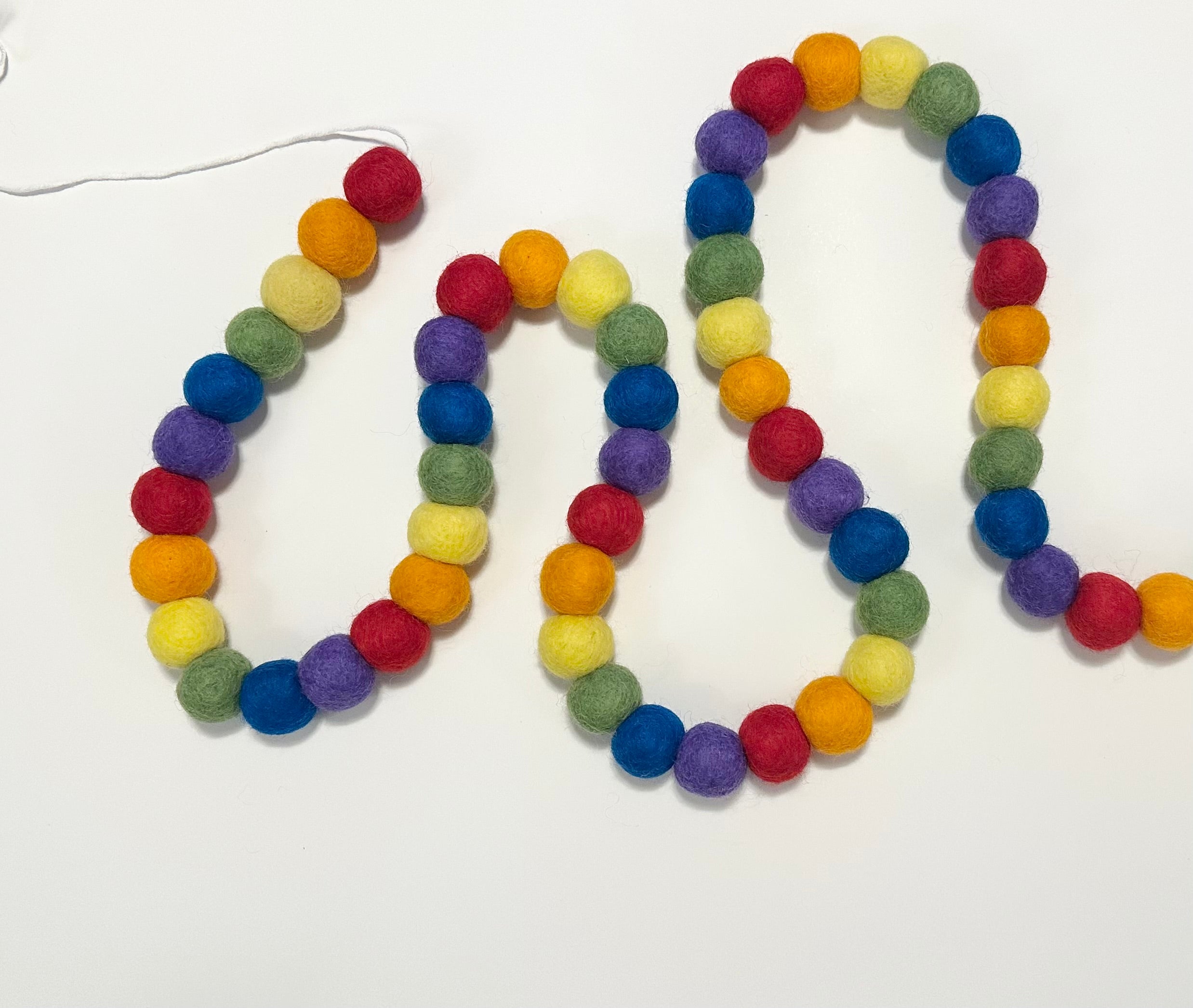 Classic Rainbow Garland Decorations - Colorful Party & Room Decor for Birthday, Wedding, Nursery, Baby Shower & Holiday Celebrations
