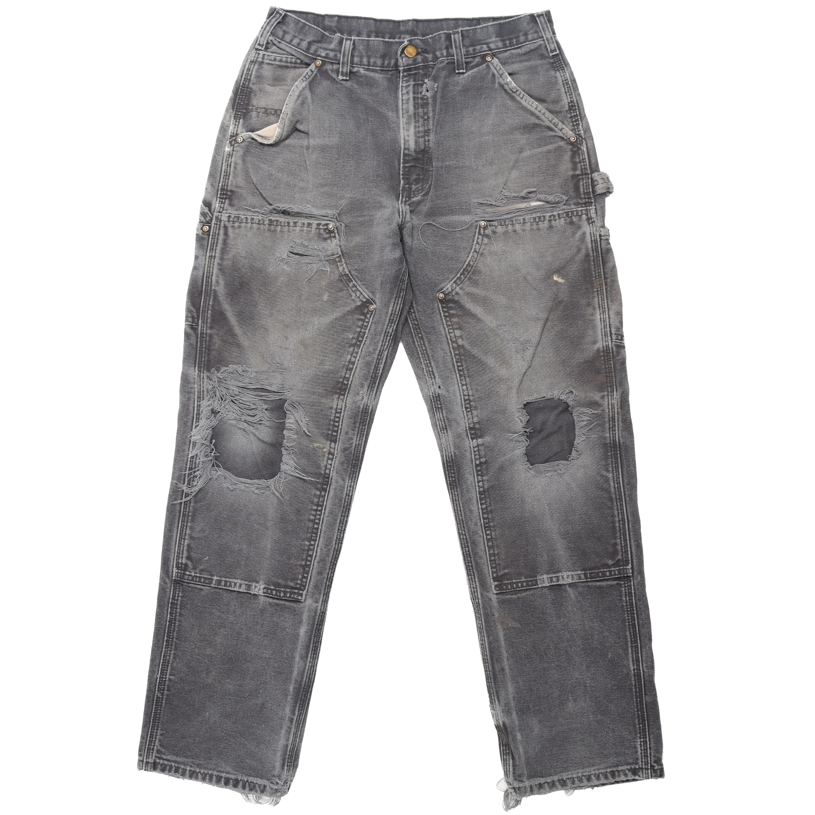Vintage 1990s Work Pants for Men - Durable & Comfortable Heavy Duty Trousers for Construction, Carpentry & Outdoor Work