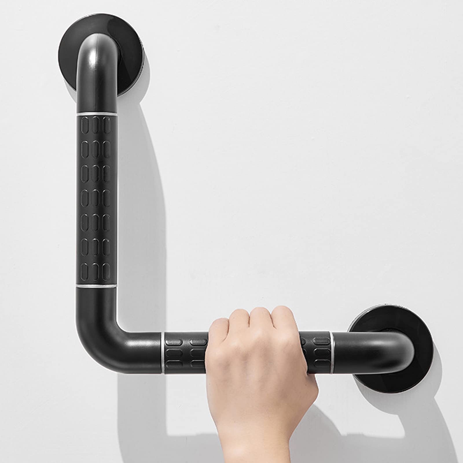 **30cm Black Shower Grab Bar for Seniors - Non-Slip Bathroom Safety Handle for Bathtub & Shower - Sturdy Support for Elderly & Disabled - Perfect for Bathroom, Toilet & Wet Areas**