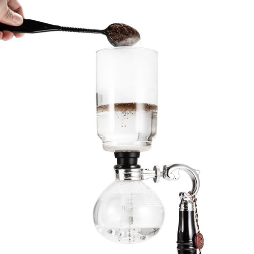 Yama Siphon 5 Cup Glass Tabletop Coffee Maker - Premium Vacuum Brewing System for Home & Office Use - Perfect for Pour Over Coffee Lovers & Specialty Coffee Enthusiasts