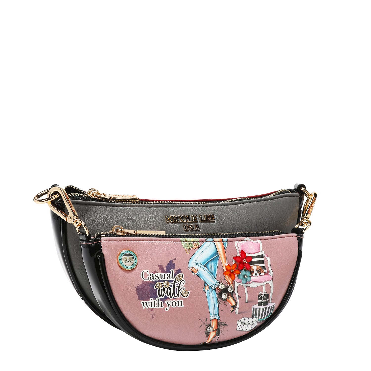 FATIMA 2-Piece Crossbody Bag Set for Women - Stylish Shoulder Purse & Wallet Combo - Perfect for Travel, Shopping, and Everyday Use