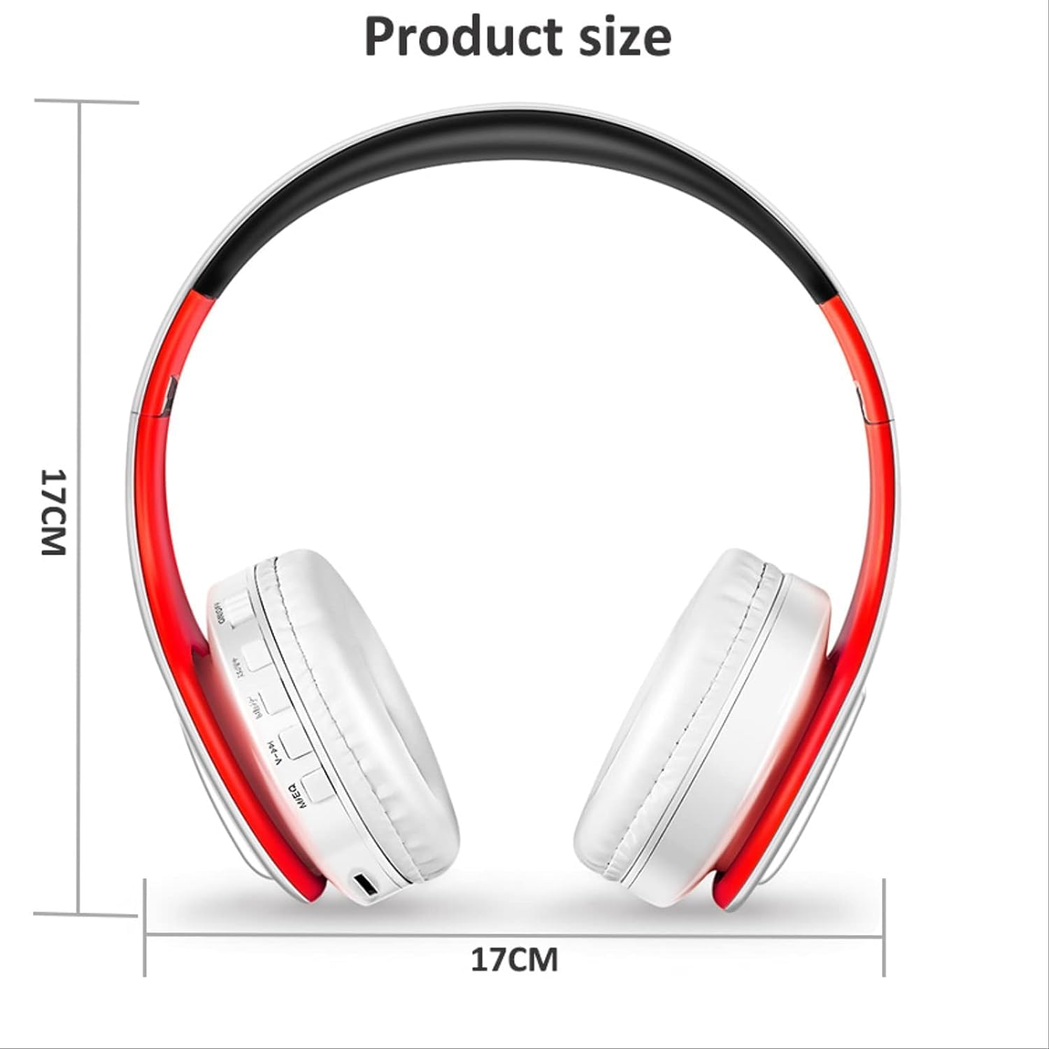 Wireless Headset with Stereo Sound - Ultra Compact & Lightweight Bluetooth Headphones for Work, Gaming, and Travel