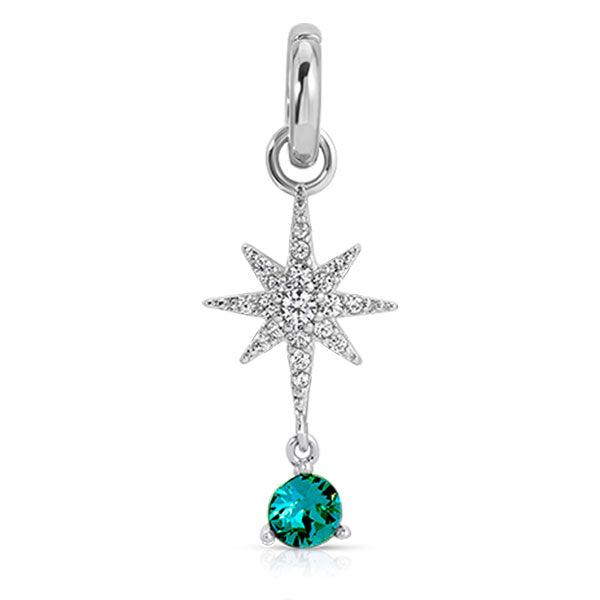 December Turquoise Birthstone Charm Star - Elegant Jewelry Gift for Birthdays & Anniversaries - Perfect for Necklaces & Bracelets