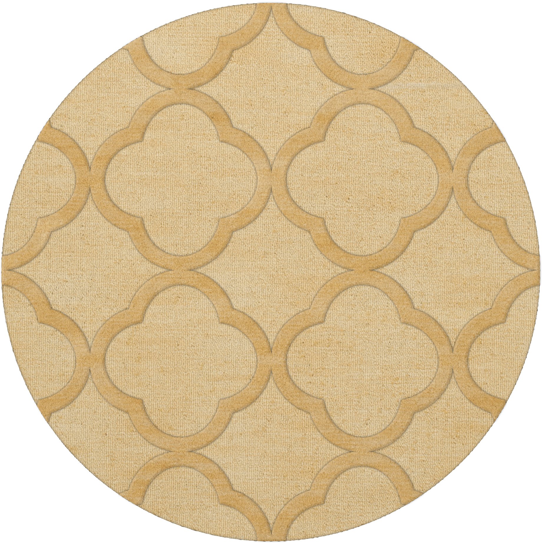 Dalyn Rugs Dover DV8 Round Area Rug - 4 Feet in Diameter, Lemon Ice Color - Perfect for Living Room, Bedroom, or Nursery Decor