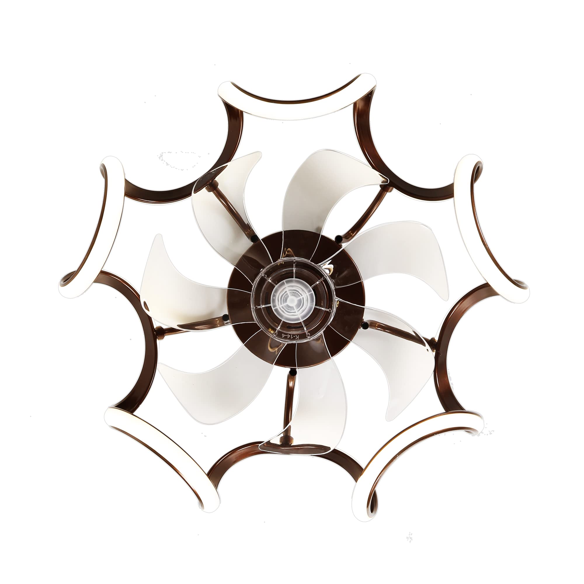 Bella Depot Modern Low Profile Flush Mount Ceiling Fan with Dimmable 3-Color LED Lights - Smart APP Control, Reversible, Timer - Perfect for Bedroom, Kitchen, Living Room & Home Office