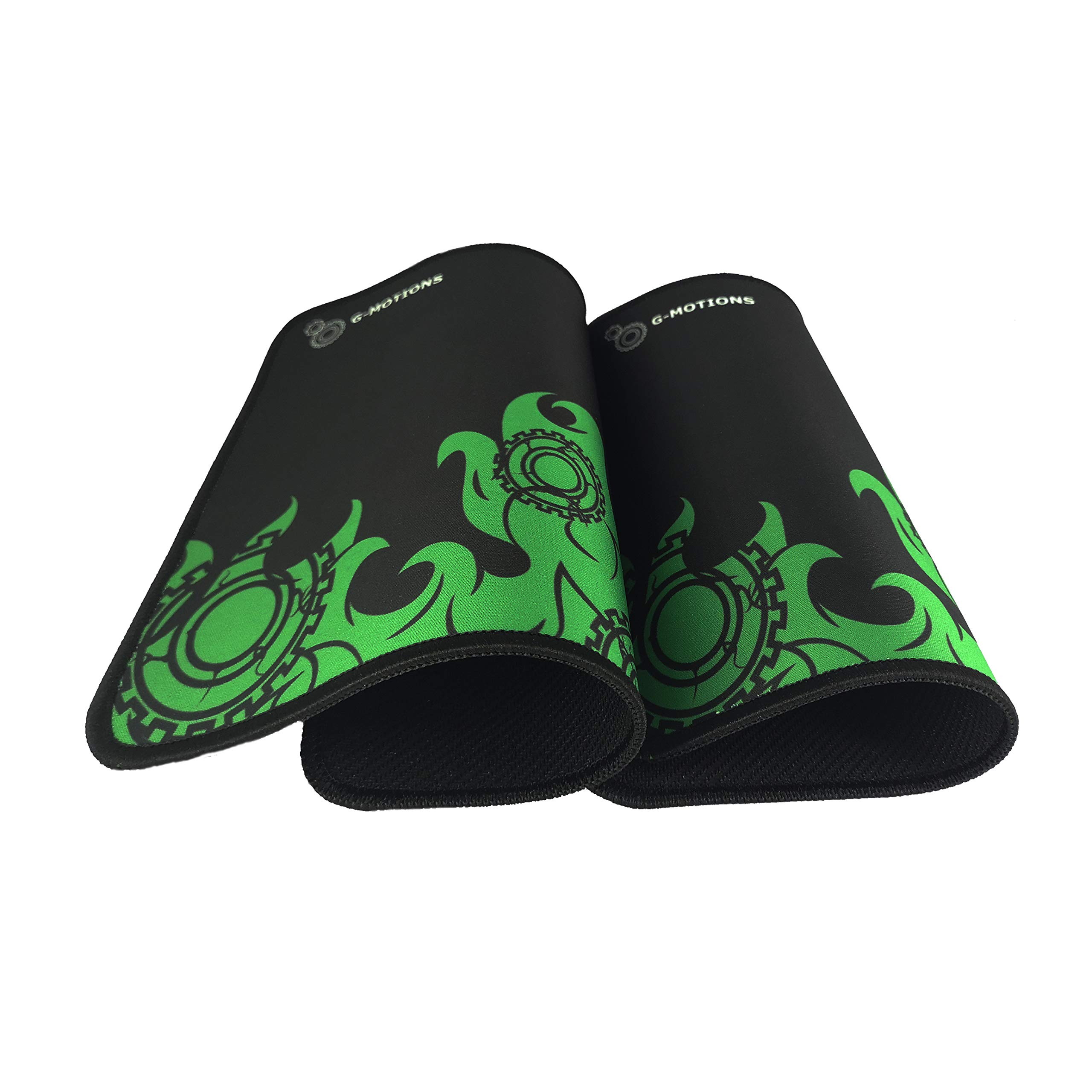G-MOTIONS Gaming Mouse Pad with Non-Slip Base, Liquid Absorption, Stitched Edges – Perfect for PC, Laptop, Office & Esports (20x25cm, Flame Design) – Ideal for FPS, MOBA & MMO Gamers