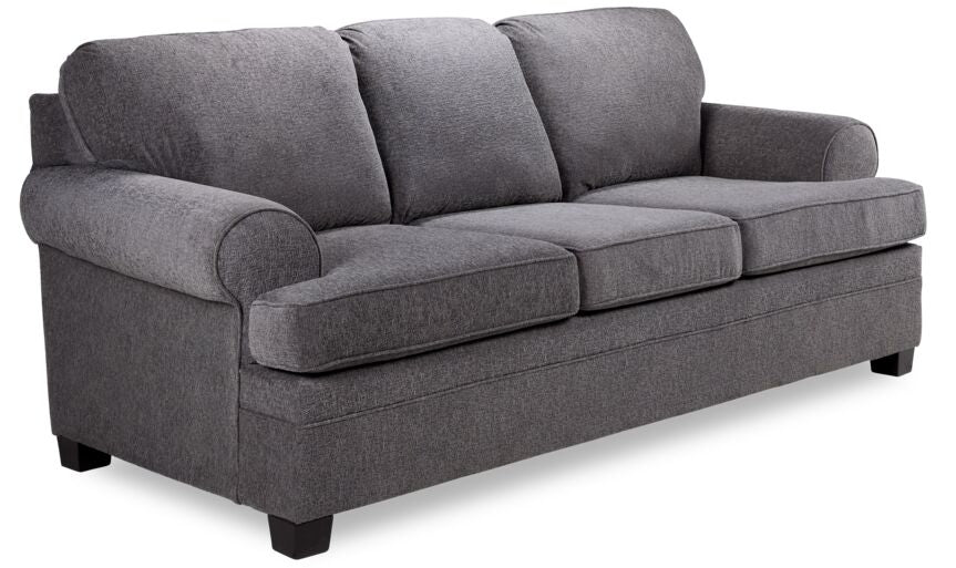 Calliope Sofa - Modern Smoke Gray Fabric Sectional Couch for Living Room, Lounge & Family Room - Comfortable & Stylish Home Furniture