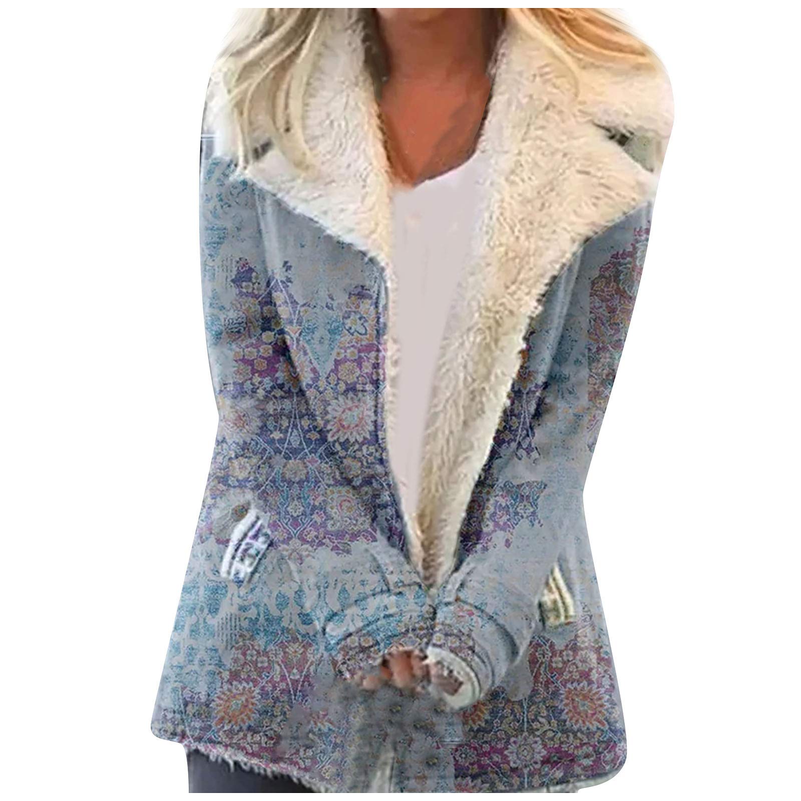 Women's Slim Notch Lapel Blazer with Pockets for Work & Casual
