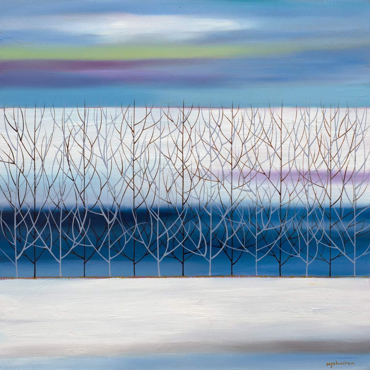 Original Winter View Landscape Painting - Handmade Artwork for Home Decor, Office & Gift Giving