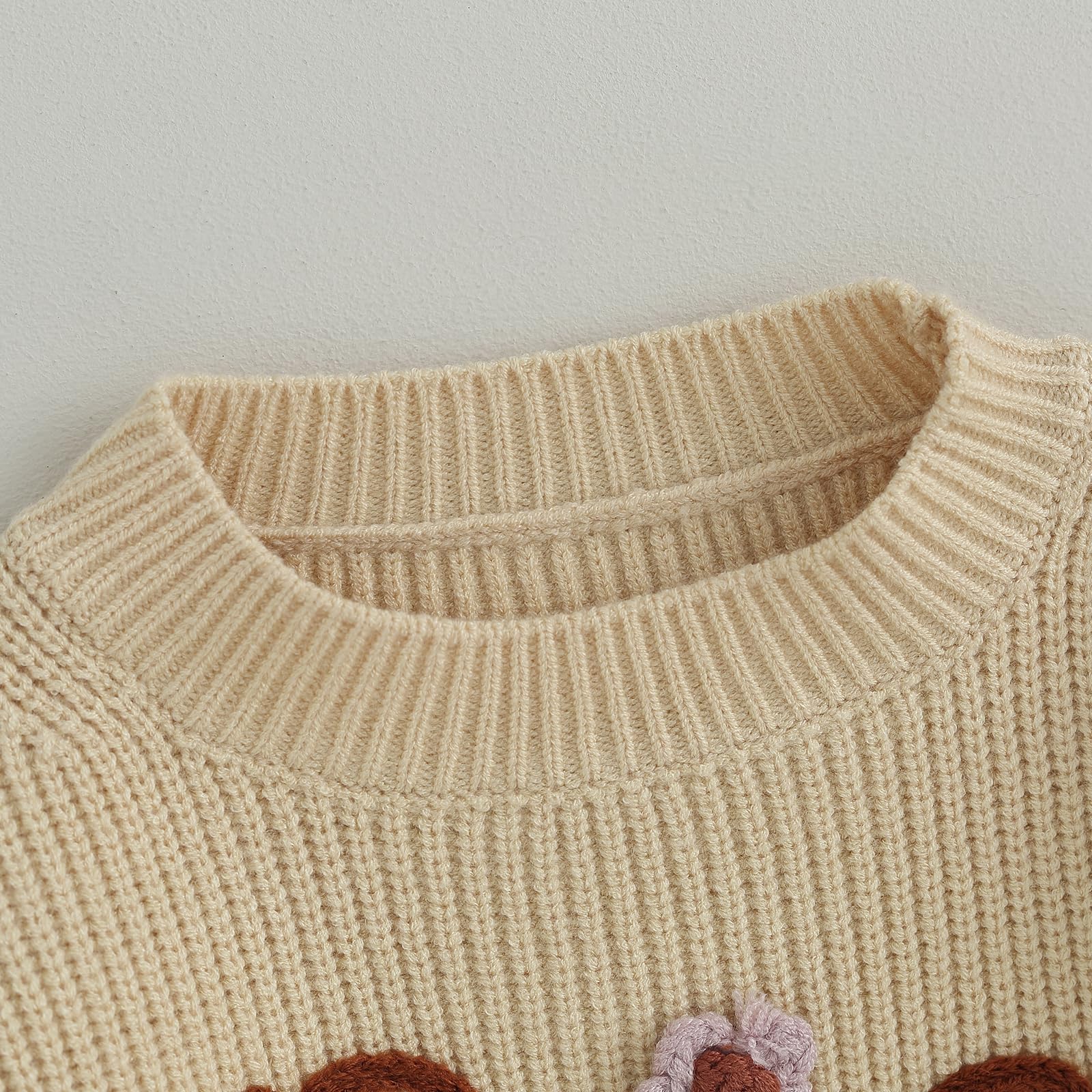 Big Sister Little Sister Matching Outfits - Embroidered Sweater Romper for Toddlers | Fall Winter Family Photos