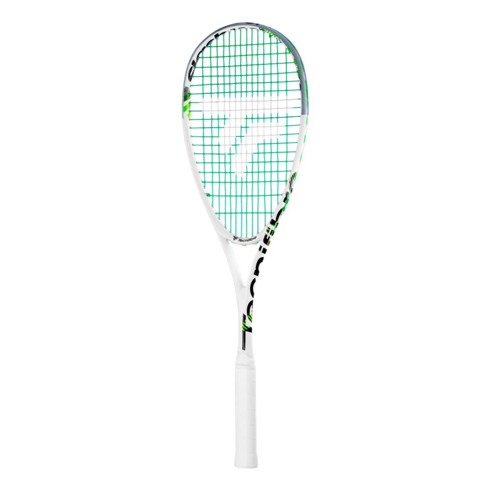 Tecnifibre Slash 130 Squash Racquet - Premium White Squash Racket for Professional & Recreational Players - Perfect for Court Training & Competitive Matches