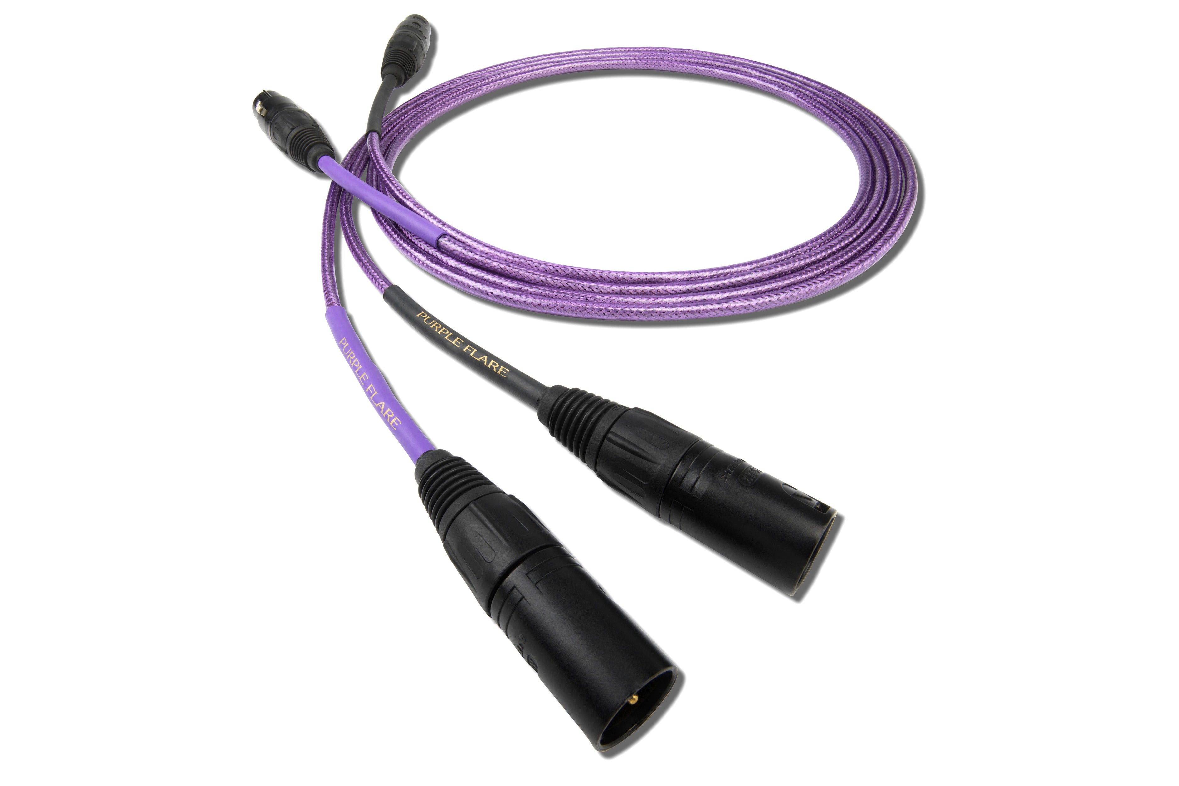 Nordost Purple Flare High-End Analog Audio Interconnect Cable - Premium RCA Cables for Home Theater & Hi-Fi Systems - Perfect for Turntables, CD Players & Amplifiers