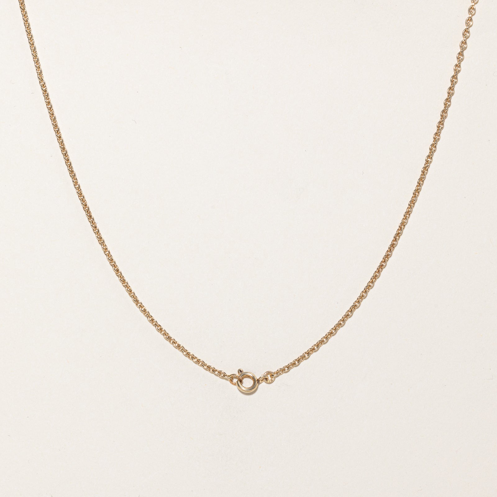 10K Yellow Gold Cable Link Chain Necklace - 1.31mm Thin Dainty Chain - 20 Inch Length - Perfect for Layering, Gift Giving & Everyday Wear