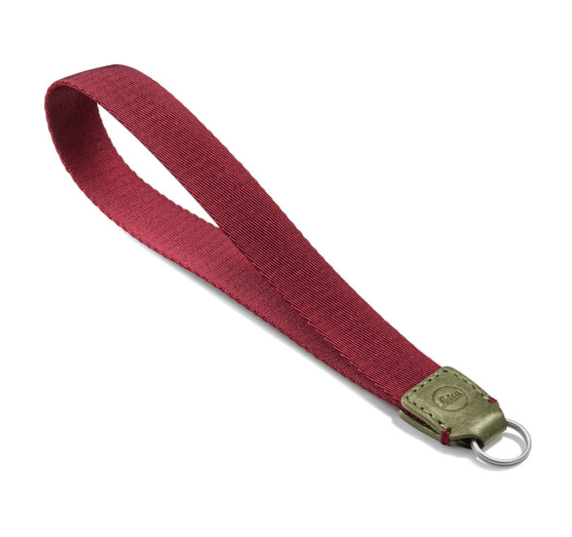 Leica Camera Leather Wrist Strap - Premium Olive & Burgundy Handmade Strap for Leica M, Q & SL Series - Perfect for Travel & Street Photography