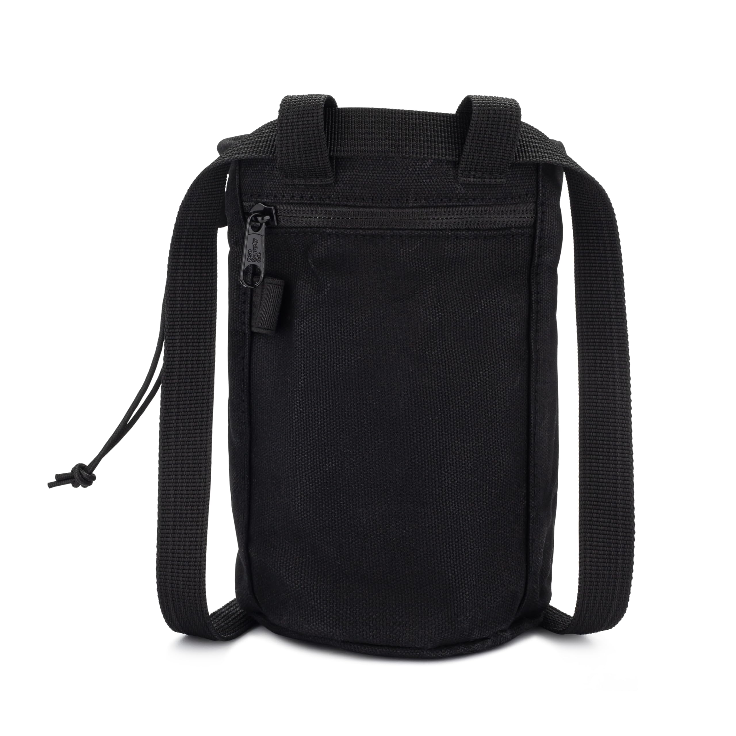 Waxed Canvas Chalk Bag for Rock Climbing & Bouldering - Waterproof Chalk Bucket with Adjustable Belt & Zippered Pocket - Ideal Climbing Gear for Indoor Gym & Outdoor Adventures