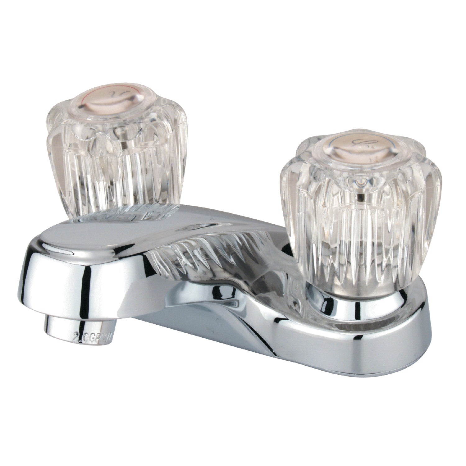 Americana GKB161LP Double Handle 2 Hole Deck Mount 4 Inch Centerset Bathroom Faucet in Polished Chrome - Perfect for Modern Bathroom Vanities and Sink Upgrades