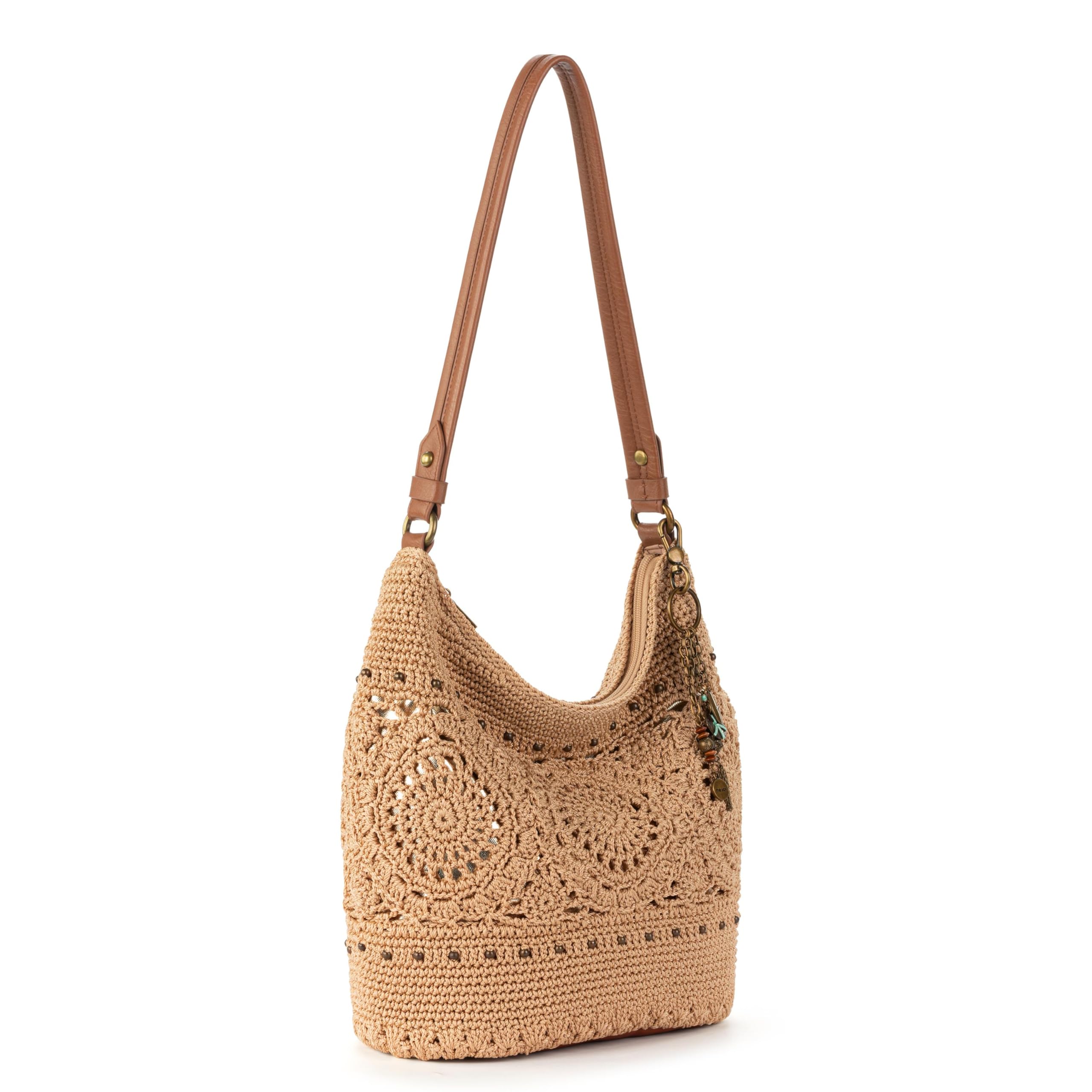 The Sak Sequoia Hobo Bag - Hand Crocheted Large Women's Purse for Everyday Use & Travel - Durable Handbag & Tote with Zipper Pocket - Perfect for Work, Shopping, and Weekend Getaways