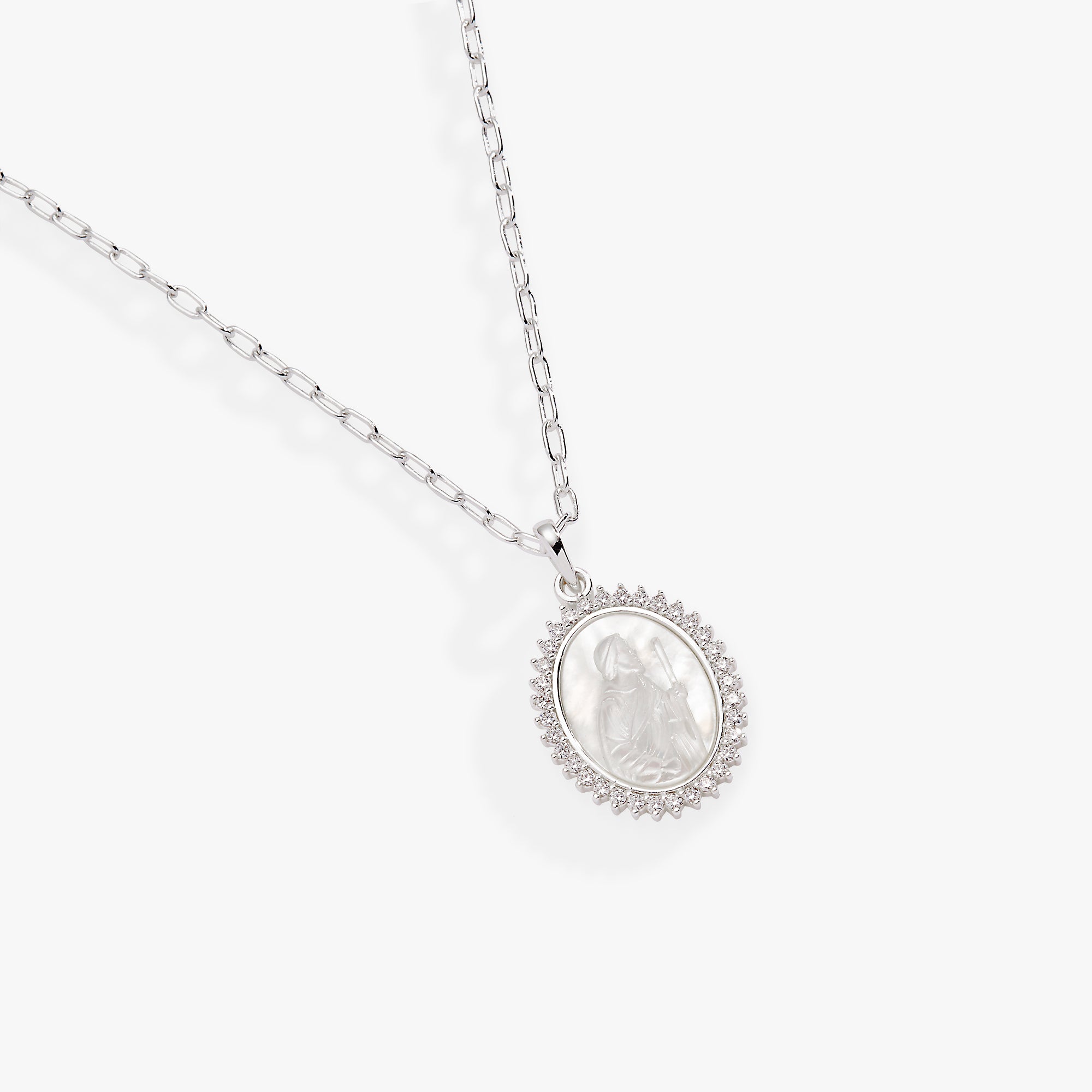 St. Christopher Pendant Necklace - Religious Jewelry for Men & Women - Catholic Gifts for Travel Protection & Blessings - Perfect for Daily Wear, Travel, Baptism & Confirmation Gifts