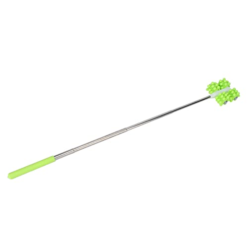 Telescopic Roller Massager for Back Pain Relief - Adjustable Muscle Massage Stick for Men & Women - Portable Deep Tissue Massager for Shoulder, Neck, Legs - Perfect for Post-Workout Recovery & Home Use (Green)