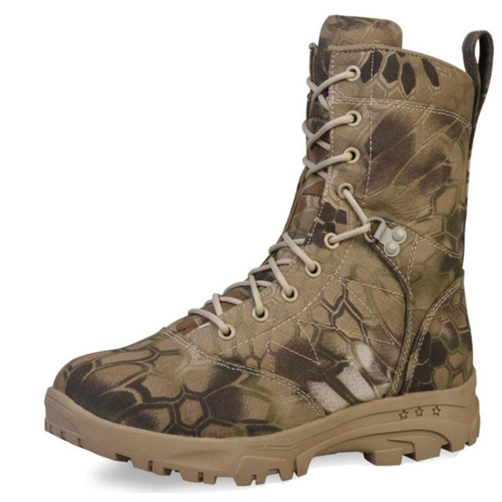 BSFSDWX Men's Tactical Hiking Boots - Outdoor Camping & Climbing Shoes for Men | Durable, Comfortable & Waterproof for Adventure Sports & Mountain Trekking