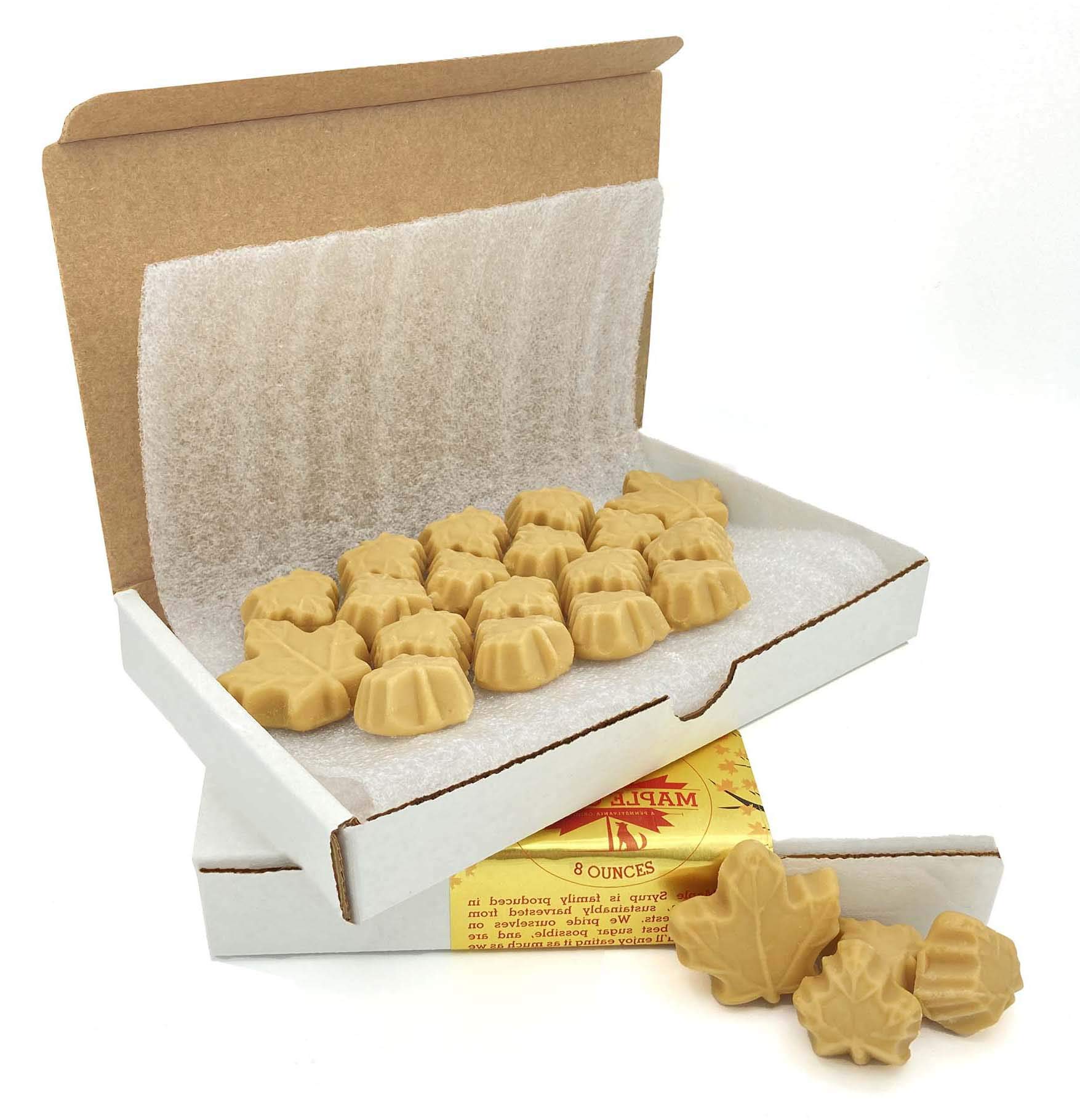 Nova Maple Candy - Pure Maple Syrup Sugar Leaf Candy (8oz) | Natural Sweet Treat for Baking, Gifts & Tea Time | Authentic Maple Flavor for Desserts & Snacks