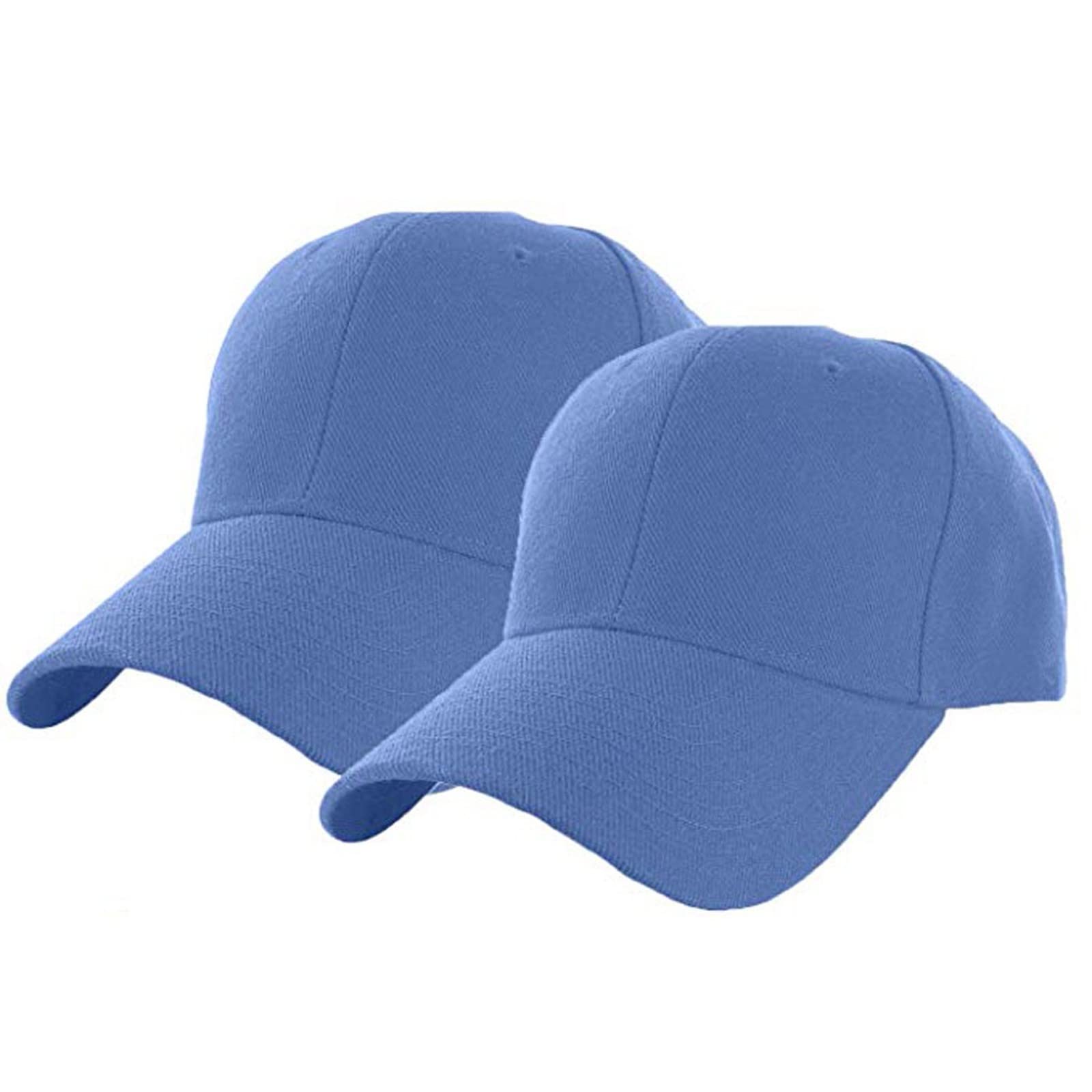 2 Pack Men's Summer Baseball Caps - Breathable Mesh Solid Color Sports Hat for Outdoor, Casual & Athletic Activities - Black