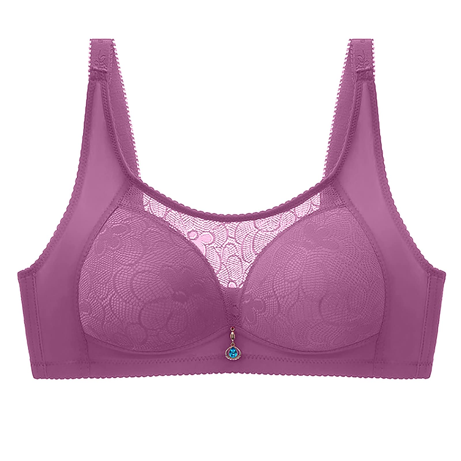 Comfortable Hollow Out Solid Color Bra - No Rims Pillows, Breathable Lingerie for Women | Perfect Housewarming Gift & New Home Present | Ideal for Daily Wear, Special Occasions and Relaxation